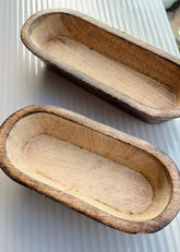 Oval Boat Wooden Candles Jar